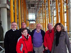 SPD-Kreistagsmitglieder auf der Hochschulbaustelle